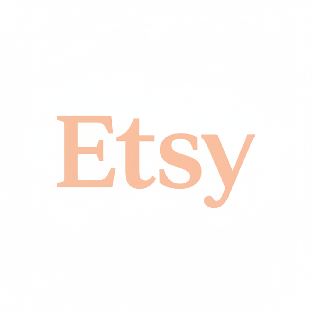 Etsy logo iso alkukirjain